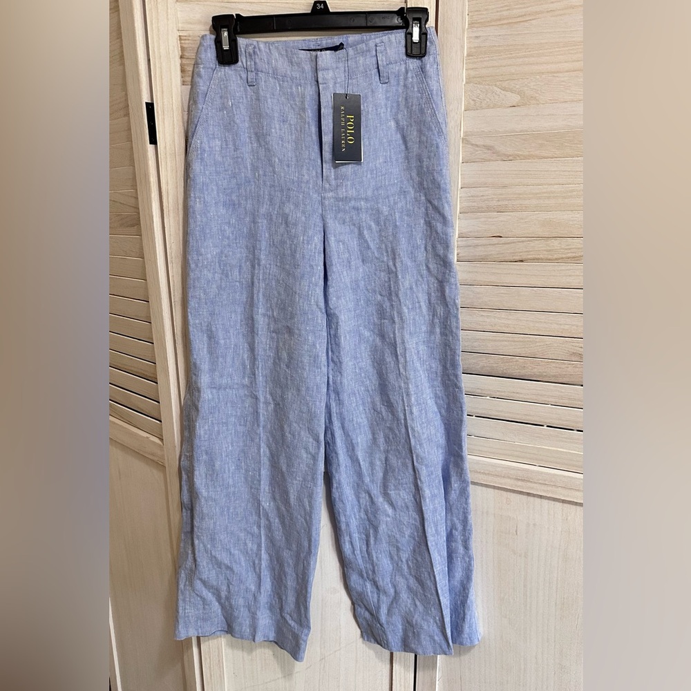 New- Polo Ralph Lauren Linen Wide leg Pants
